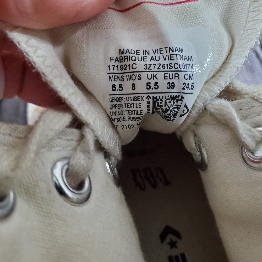 Converse Unisex Run Star Hike High Platform Sneakers Sesame 171921C Size 8W/6.5M - Picture 8 of 8